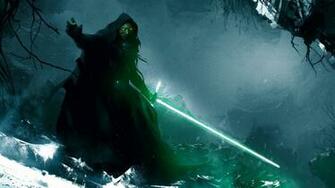 HD Wallpaper Man Holding Green Light Saber Star Wars