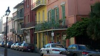 Conti Street Colorful House In New Orleans City Wallpaper