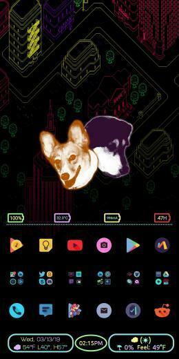 Since I Got An Amoled Phone Decided To Make A Neon Dark Theme