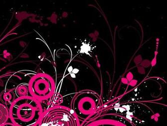 Neon Pink And Black Wallpaper