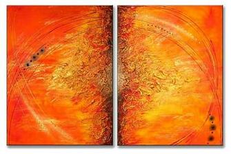 Orange Or Peinture Lhuile Sur Toile HD Walls Find Wallpaper