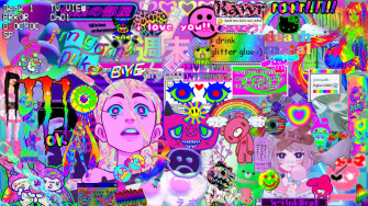 Glitchcore Background Wallpaper