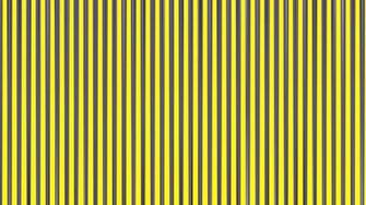 Blue White And Yellow Striped Wallpaper Brick