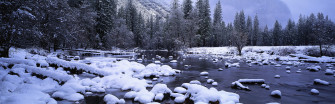Beautiful Cold Winter Snow Windows Panoramic Widescreen