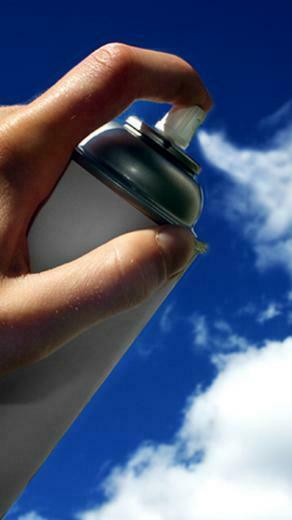 Spray Paint Clouds Moto E Wallpaper