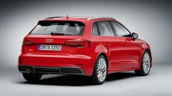Audi A3 Sportback Color Tango Red Rear HD Wallpaper