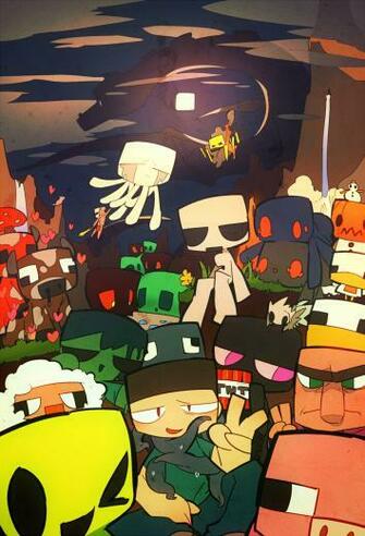 Minecraft Mobile Wallpaper Zerochan Anime Image Board