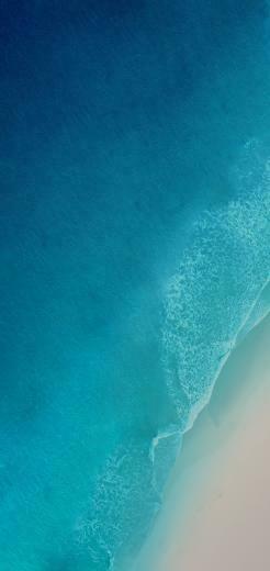 Ios iPhone X Aqua Blue Water Ocean Apple Wallpaper