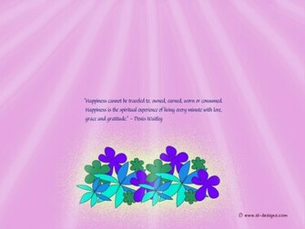 Wallpaper With Happiness Quote By Denis Waitley
