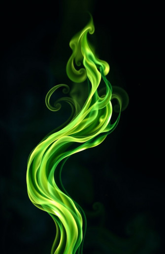 Green Flame Wallpaper