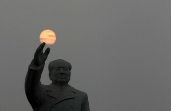 This Is The Statue Of China Late Chairman Mao Zedong At Dong Fang Hong