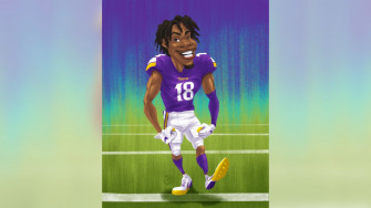 Justin Jefferson Caricature