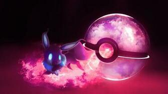 Eevee Ghost Pokeball Wallpaper