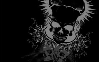 Black Skull Wallpaper