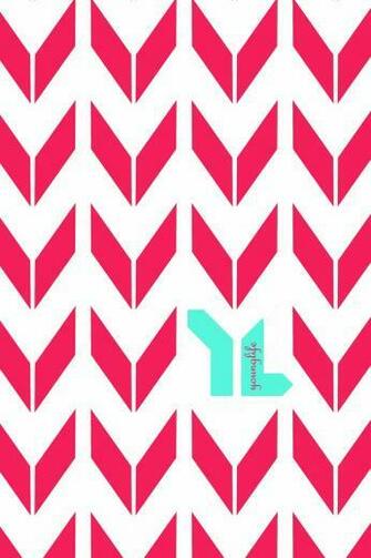 iPhone Wallpaper Chevron Younglife Coral Mint