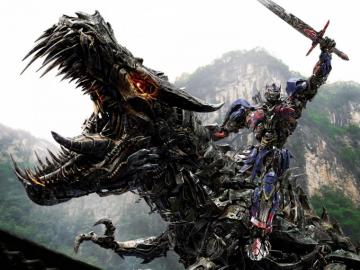 Optimus Prime On Dinobot Wallpaper HD