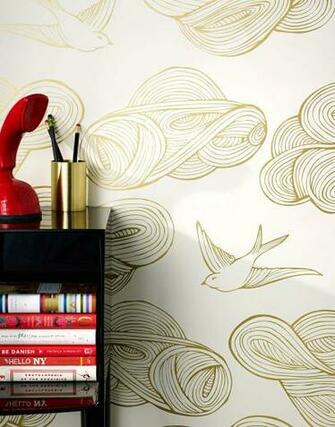 Daydream Wallpaper Gold Monument Interiors