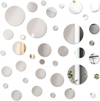 Amazon Pieces Mirror Wall Decor Living Room Silver