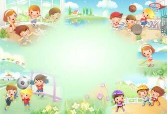 Kids Powerpoint Background Template Wallpaper