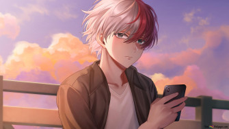 My Hero Academia White Red Haired Shoto Todoroki 4k Wallpaper