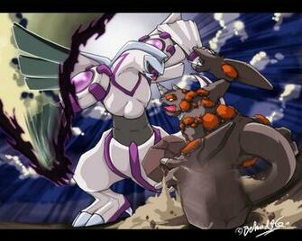 Palkia Vs Rhyperior By Tamarinfrog