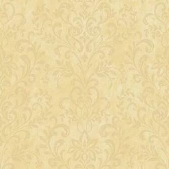Art663411 Yellow Country Damask Wallpaper Boulevard