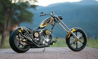 Anti Venom Bike Orange County Chopper Wallpaper