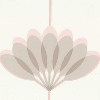 Wallpaper Caselio Kira Pink Grey Beige