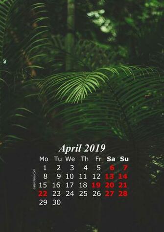 Calendar iPhone Wallpaper HD Template Printable