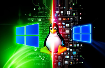 Linux Vs Windows Wallpaper