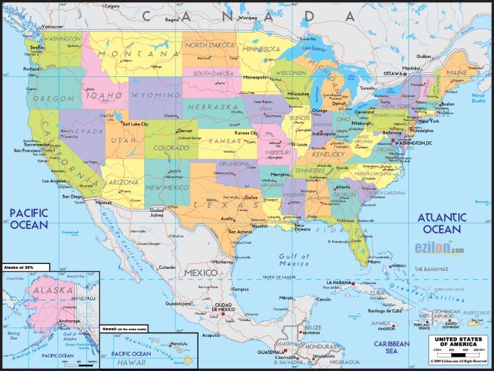 United States Map Of