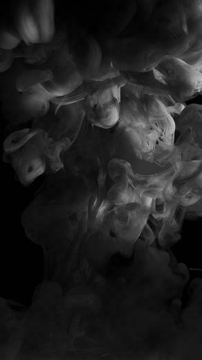 Smoke Dark Bw Abstract Fog Art Illust iPhone Wallpaper