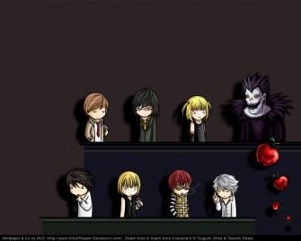 Death Note Chibi Wallpaper By Eychanchan