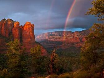 Red Rock Rainbow Secret Mountain Wilderness Near Sedona Arizona