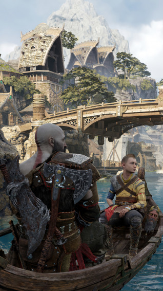 God Of War Ragnarok Kratos Atreus Ps5 4k Phone iPhone Wallpaper 7251b