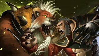 Wallpaper Lone Druid Lycanthrope Versus Dota