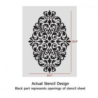 Stencils Pattern Large Size Reusable Wall Stencil For Diy Wallpaper