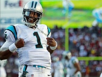 Cam Newton Superman Pose Panthers Redskins