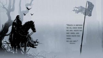 Death Is Nothing To Us Now In Wallpaper Form