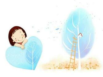 Children S Day Art Wallpaper Cute Little Girl Cartoon Illustration