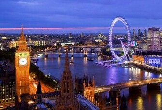 Wallpaper London England Big Wheel Evening Eye River