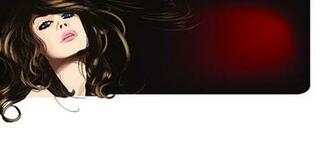 Hairdresser And Beauty Salon Theme Vector Background