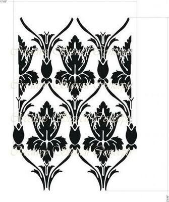 Sherlock Wallpaper Pattern Stencil Holmes Damask Allover
