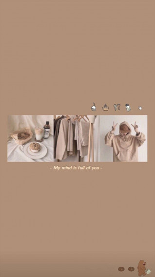 Beige Brown Aesthetic Wallpaper