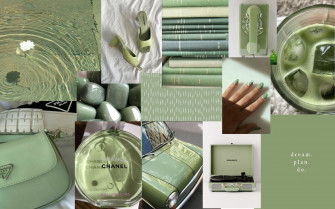 Preppy Sage Green Wallpaper