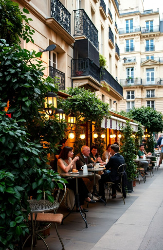 Paris Cafe Wallpaper