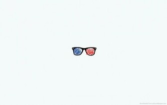 Minimal Hipster 3d Glasses Wallpaper