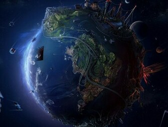 Future Earth Wallpaper Background 3d
