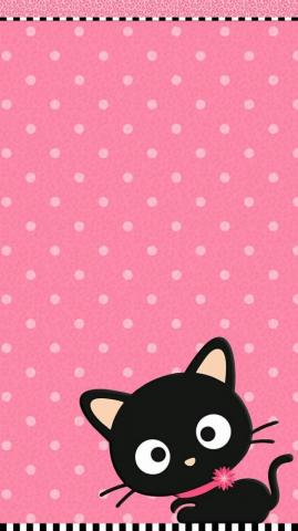 Cute Cat Pink Wallpaper iPhone Live HD