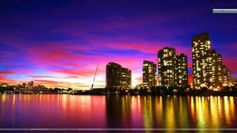Awesome Sunset Vancouver Canada Wallpaper